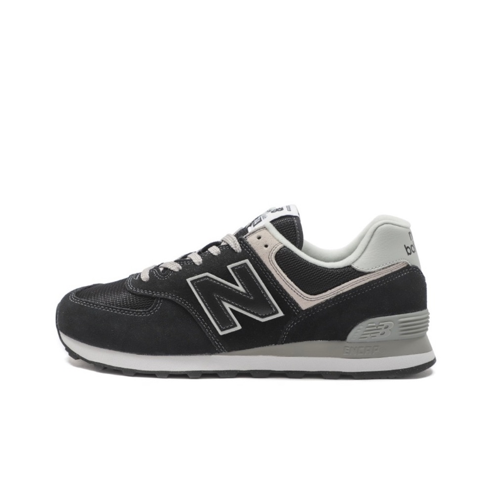 New Balance 574  Black With White - ML574EVB